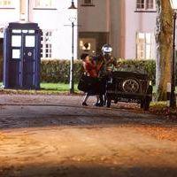 Matt Smith as Doctor Who filming the Christmas Special